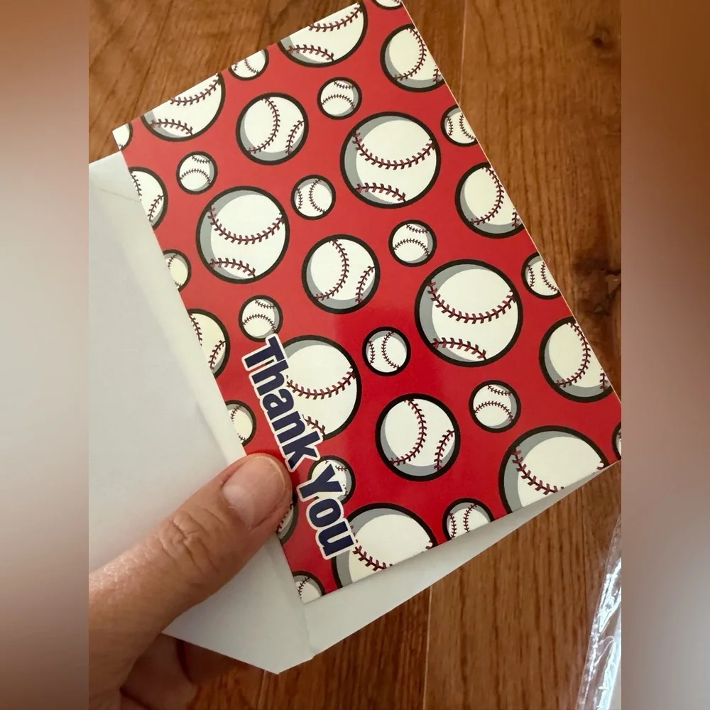 Baseball Themed Thank You Cards